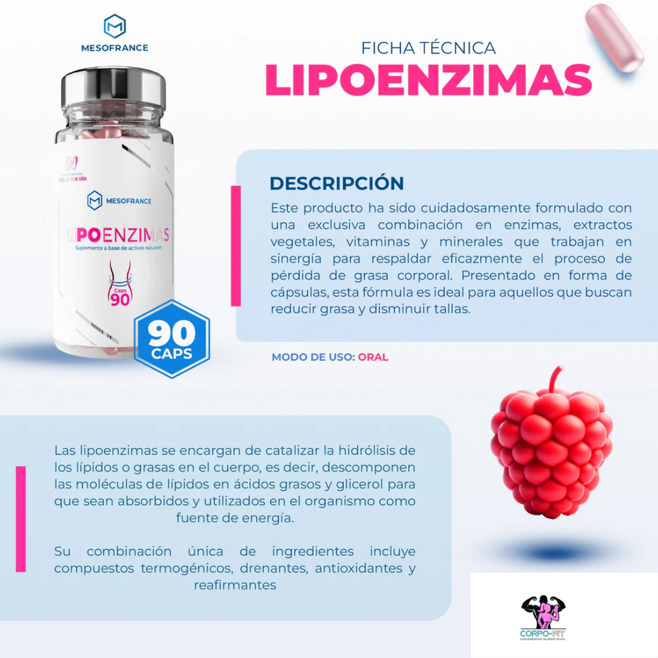 LIPOENZIMAS MESOFRANCE C/90 CAPSULAS