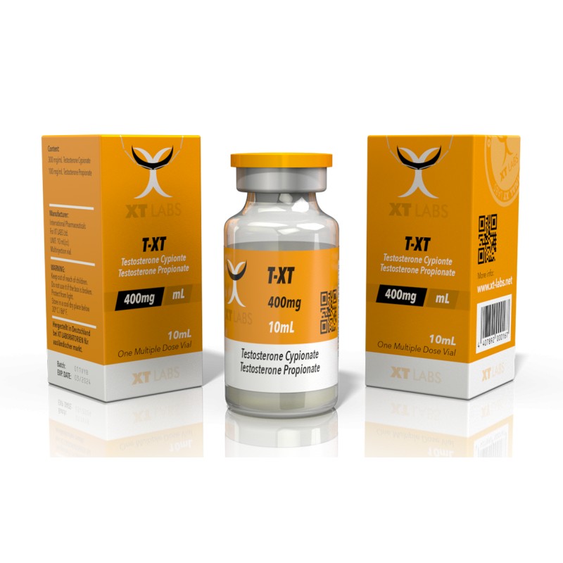 T-XT 400 MG CIPIONATO Y PROPIONATO DE TESTOSTERONA XT LABS 10 ML