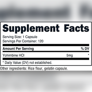 YOHIMBINE HCL INSANE LABZ 120 CAPSULAS