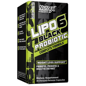 LIPO 6 BLACK PROBIOTIC 30 CAPSULAS NUTREX
